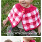 Kids Plaid Cape Free Crochet Pattern
