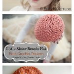 Little Sister Beanie Hat Free Crochet Pattern