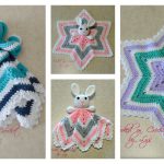 6 Point Star Baby Lovey Blanket Free Crochet Pattern