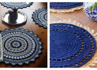 Mandala Placemat Free Crochet Patterns