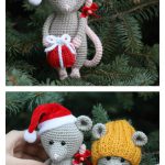 Christmas Mouse Free Crochet Pattern