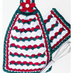 Holiday Helper Dish Towel Free Crochet Pattern