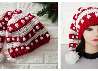 Fancy Santa Hat Free Crochet Pattern