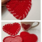 Sweet Heart Coasters Free Crochet Pattern