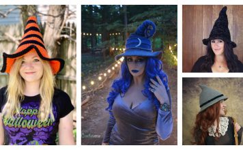 Adorable Witch Hat Free Crochet Pattern and Paid