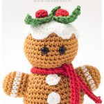 Amigurumi Gingerbread Man Bust Free Crochet Pattern