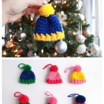Mini Beanie Ornament Free Crochet Pattern
