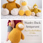 Stanley Duck Amigurumi Free Crochet Pattern and Video Tutorial