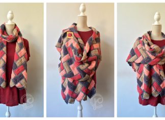 Sunkissed Fish Bone Wrap Free Crochet Pattern