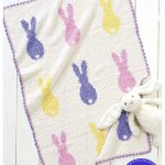 Easter Bunny Baby Blanket Free Crochet Pattern