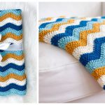 Easy Ripple Blanket Free Crochet Pattern