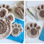 Paw Print Applique Free Crochet Pattern