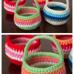 Mini Easter Basket Free Crochet Pattern