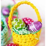 Mini Easter basket Free Crochet Pattern