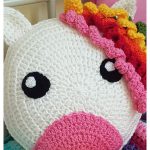 Unicorn Cushion Free Crochet Pattern