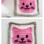 Cat Granny Square Free Crochet Pattern