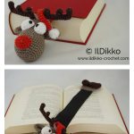 Amigurumi Rudolf the Reindeer Christmas Bookmark Crochet Pattern