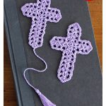 Cross Bookmark Free Crochet Pattern