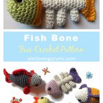 Fish Bone Cat Toy Free Crochet Pattern