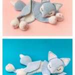 Sleepy Arctic Fox Crochet Pattern