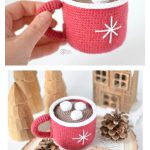 Hot Chocolate Mug and Cookies Amigurumi Free Crochet Pattern