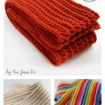 Ribbed Scarf Free Crochet Pattern