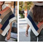 Kaleidoscope Poncho Free Crochet Pattern