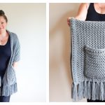 Sabrina Pocket Wrap Free Crochet Pattern