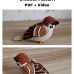 Tree Sparrow Bird Crochet Pattern
