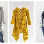 Asymmetrical Waterfall Cardigan Free Crochet Pattern