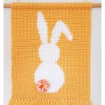 Bunny Wall Hanging Free Crochet Pattern