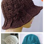 Ridge Hat with Brim Free Crochet Pattern