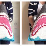 Shark Pillow Free Crochet Pattern
