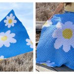 C2C Daisy Blanket Free Crochet Pattern