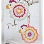 Chicken Vanes Ornament Free Crochet Pattern