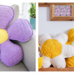 Flower Pillow Free Crochet Pattern