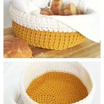 Hexagon Bread Basket Free Crochet Pattern