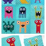 Monster Blanket Free Crochet Pattern