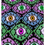 Evil Eye Granny Crochet Pattern