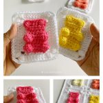 Gummy Bear Granny Square Crochet Pattern