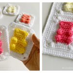 Gummy Bear Granny Square Crochet Pattern