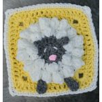 Lamb Sheep Granny Square Crochet Pattern
