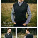 Summit Men’s Sweater Vest Crochet Pattern