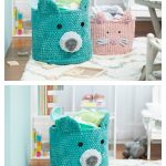 Sweet Snuggles Bear Basket Free Crochet Pattern