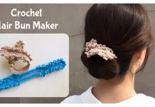 How to Crochet Hair Bun Maker Video Tutorial