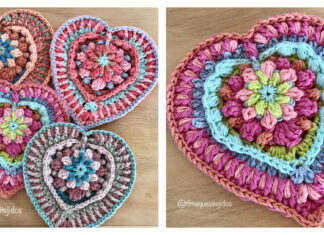 Corazon Loli Heart Wall Hanging Crochet Pattern