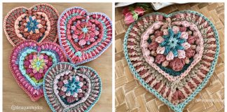 Corazón Loli Heart Wall Hanging Free Crochet Pattern