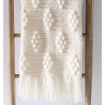 Diamond Bobble Blanket Free Crochet Pattern and Video Tutorial