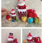 Santa in the Chimney Amigurumi Free Crochet Pattern