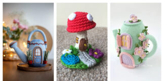 10+ Adorable Fairy House Crochet Patterns